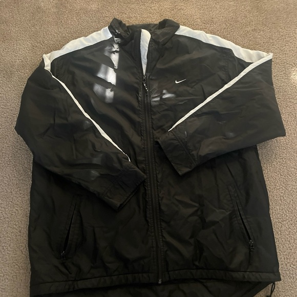 Vintage Nike Windbreaker Full Zip Jacket Black Tag 90s Mesh 3XL - Picture 1 of 7